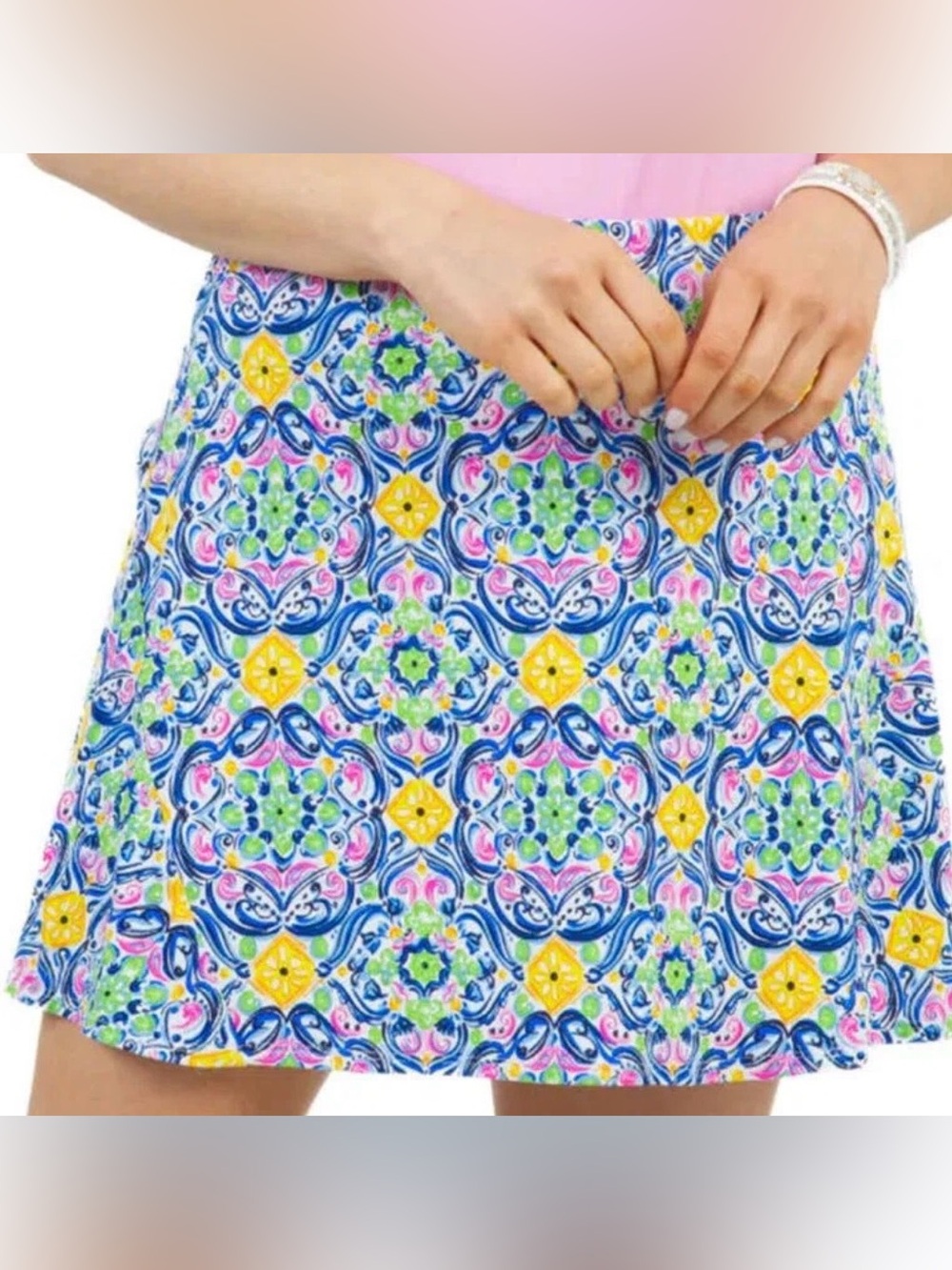 Women’s IBKUL NORA Multi Colored Golf Tennis Swing Skort Size Medium